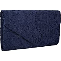 SYMALL Mujer Cartera de Mano con Encaje Satén Estilo Elegante para Fiesta Bolso de Mano Pequeño Dulce Cluthes para Mujer